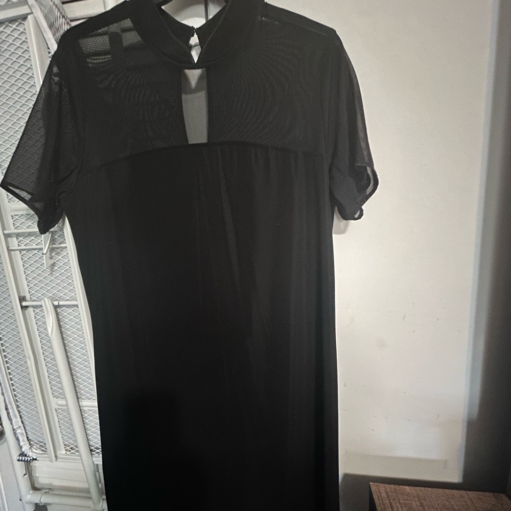 Ashley Stewart Black Long Sleeve Dress